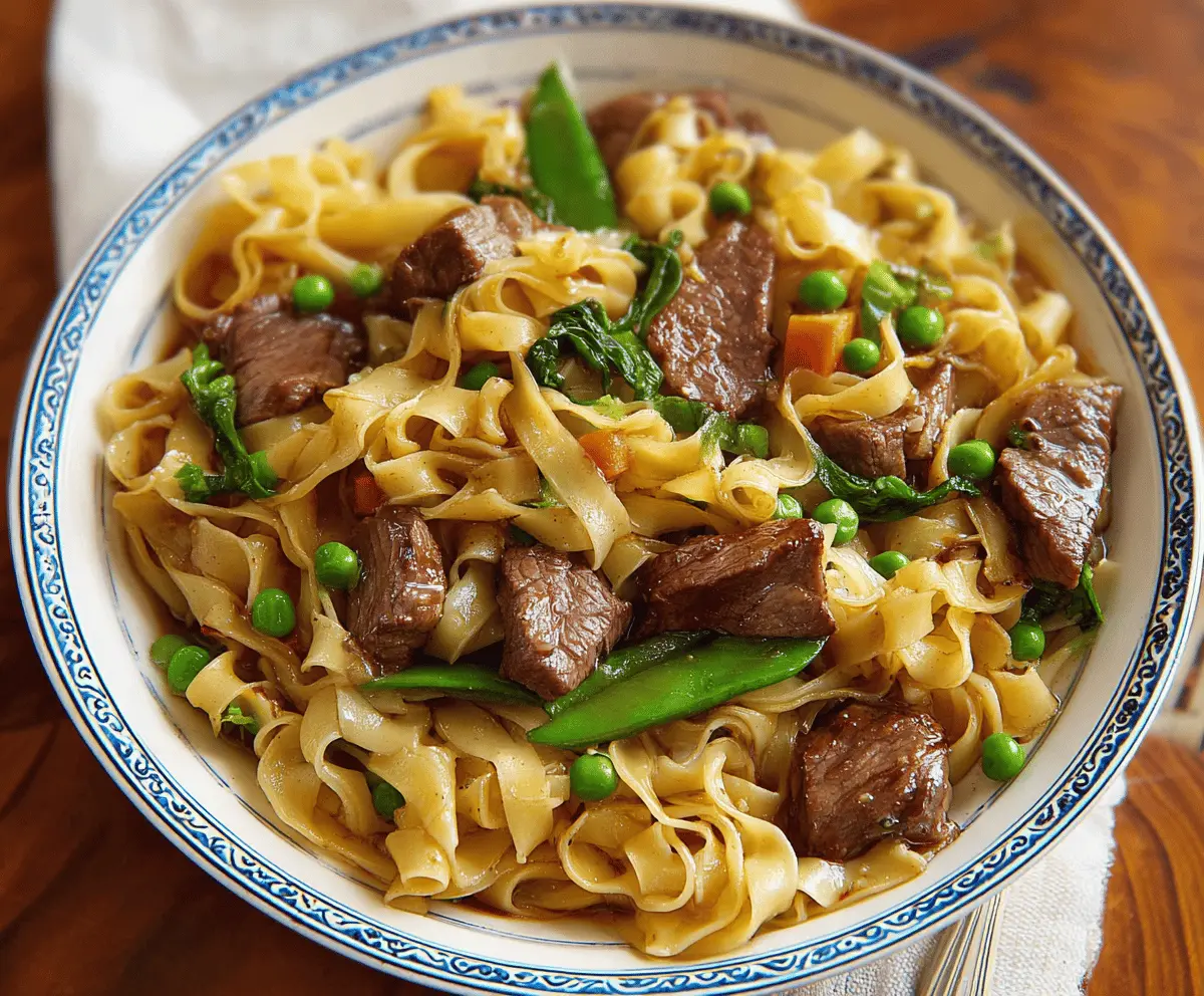 Easy Beef and Noodles Recipe for Comfort Meals