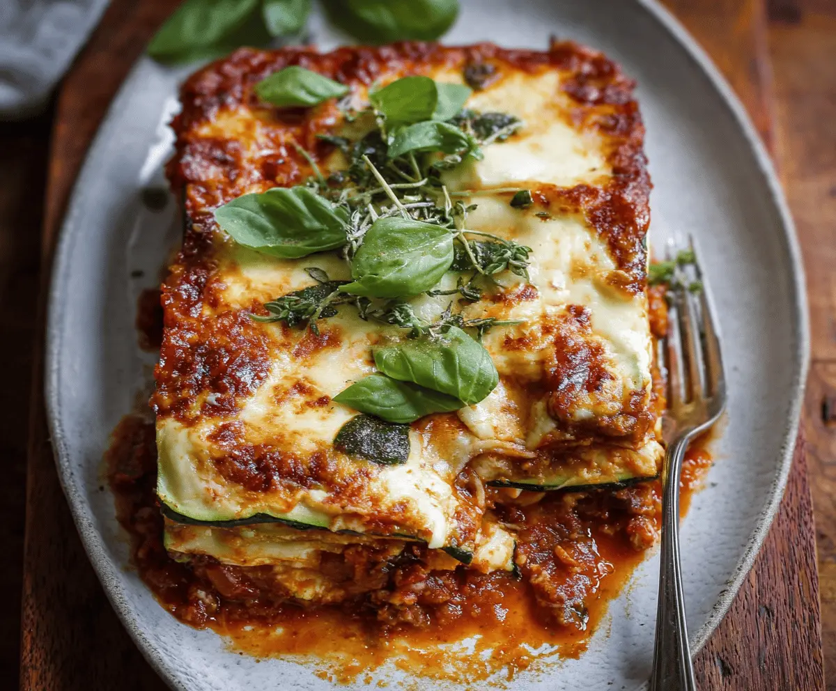 Easy Zucchini Lasagna with Fresh Herbs