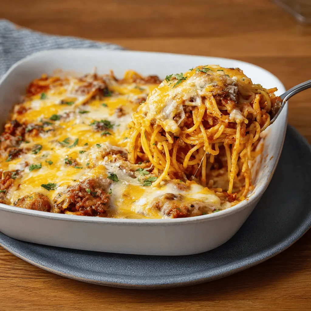 Easy Million-Dollar Spaghetti Casserole Recipe