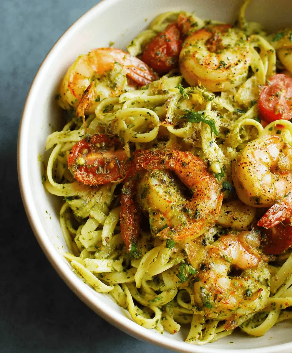 Easy 20-Minute Pesto Shrimp Pasta Recipe