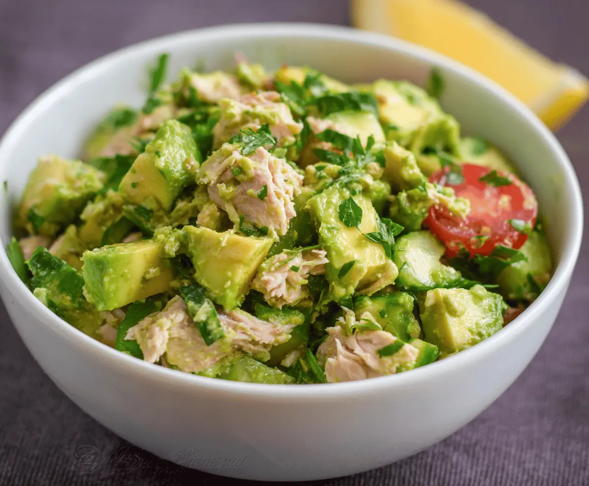 Creamy Avocado Tuna Salad Recipe for Easy Lunch