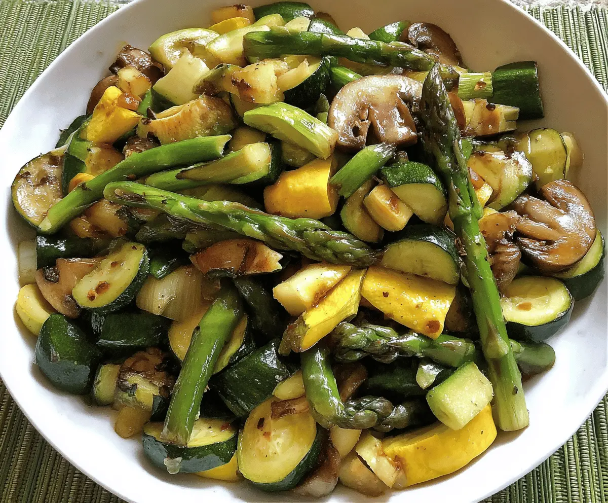 Flavorful Roasted Asparagus with Zucchini and Squash