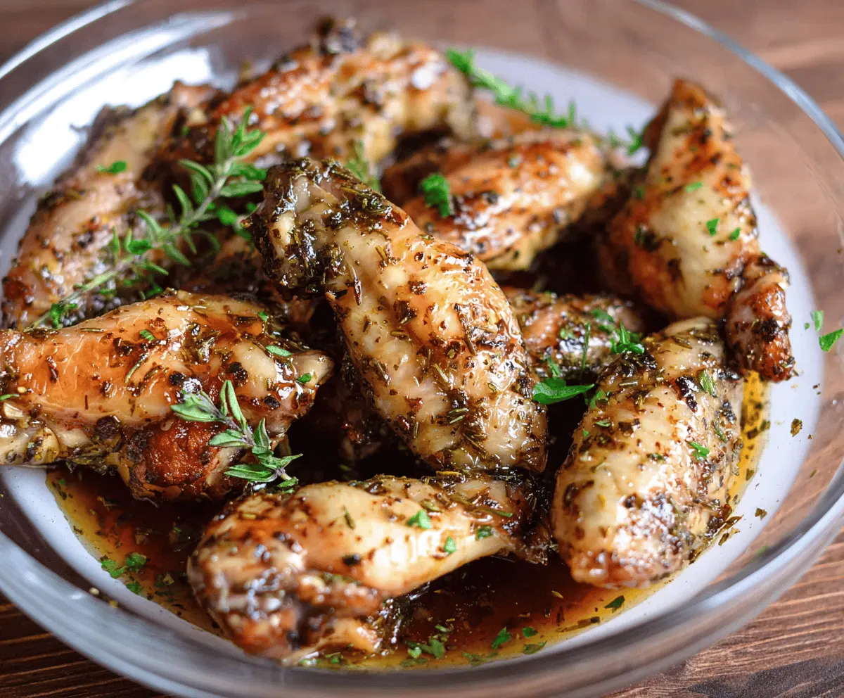 Easy Chicken Wing Marinade Recipe for Juicy Wings