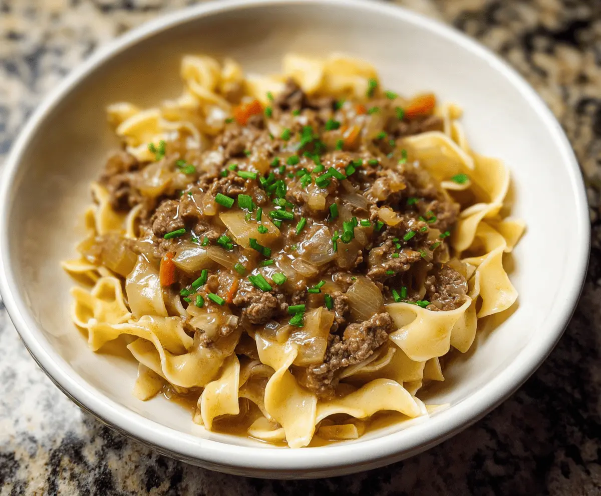 Quick and Easy Beef and Noodles Recipe