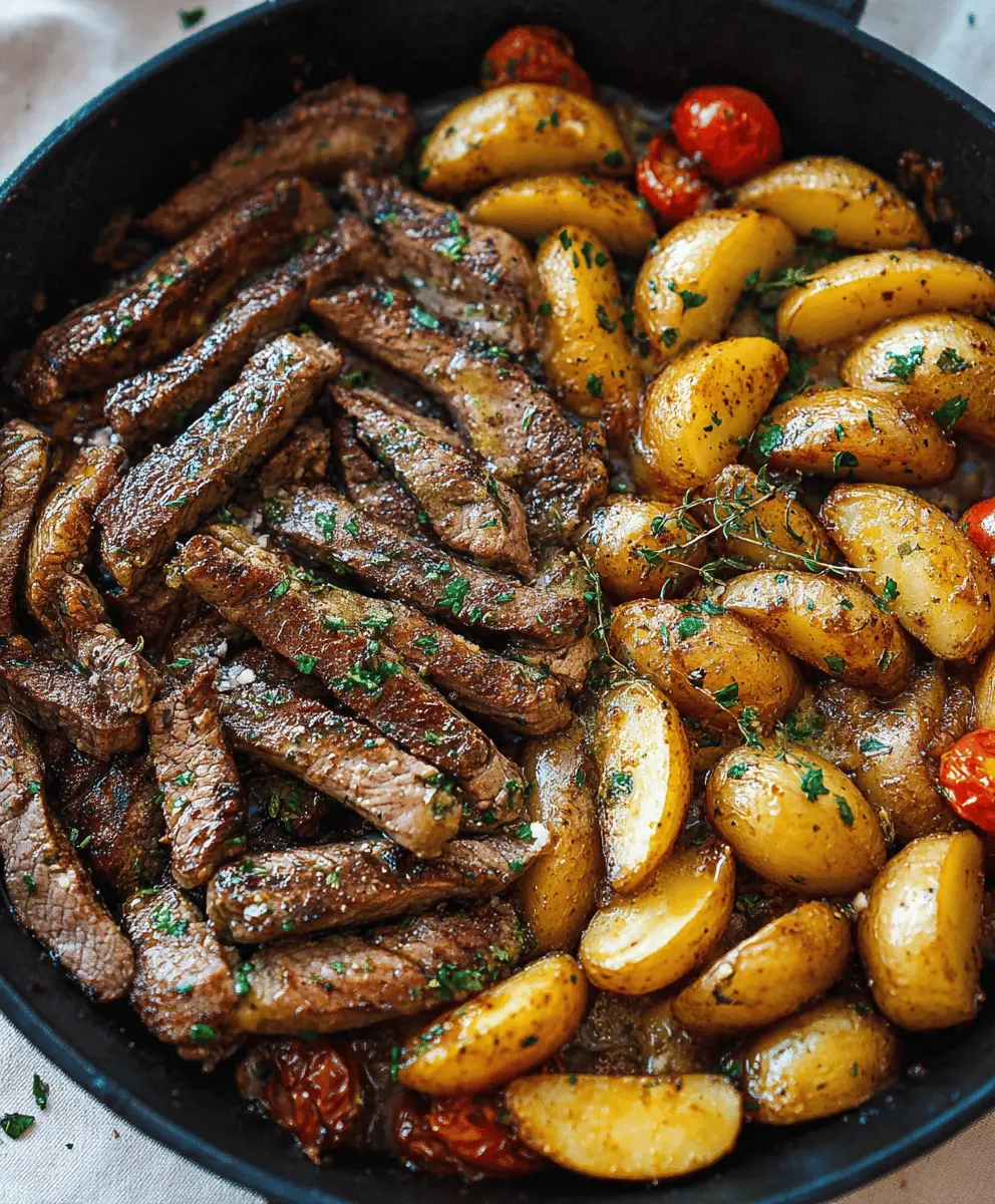 Garlic Butter Steak and Potatoes Skillet Recipe