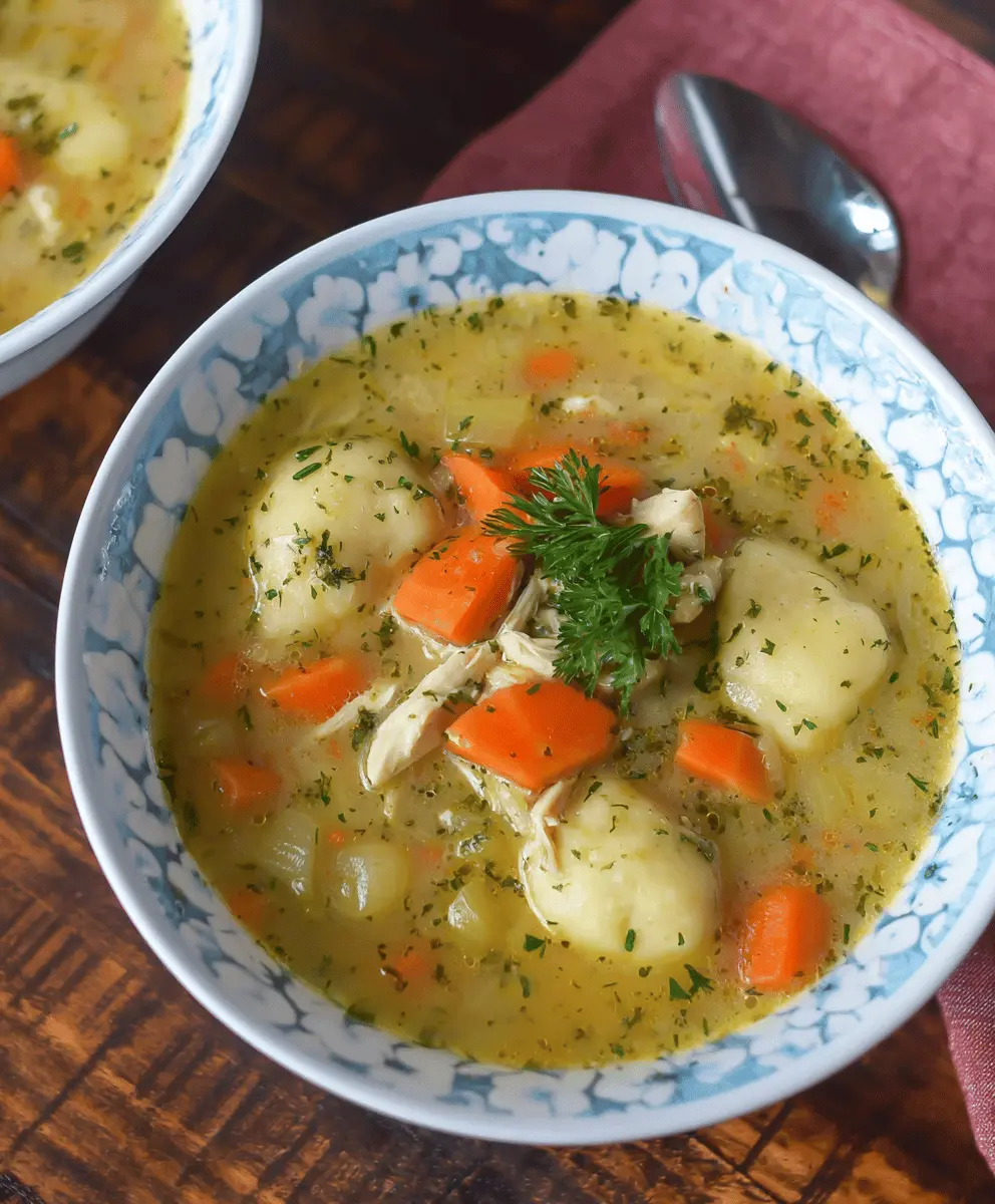 Comforting Chicken and Dumpling Soup Recipe
