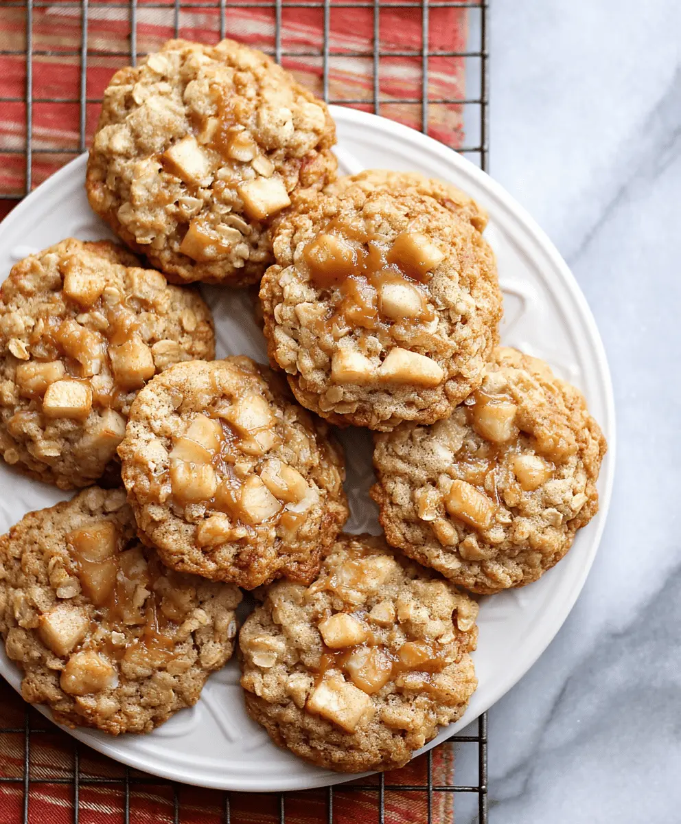 Chewy Caramel Apple Oatmeal Cookies Recipe