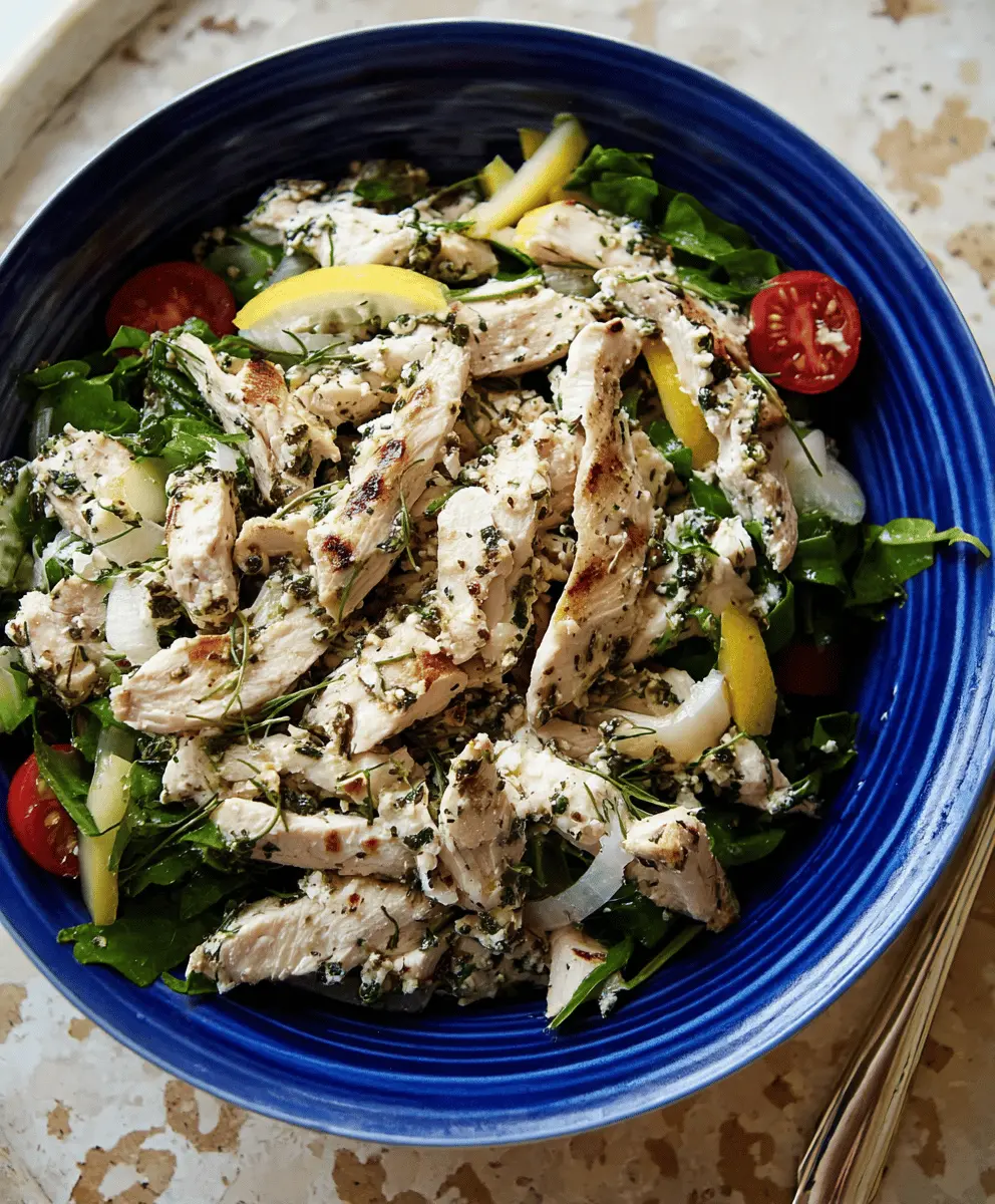 Zingy Herbed Chicken Salad Recipe