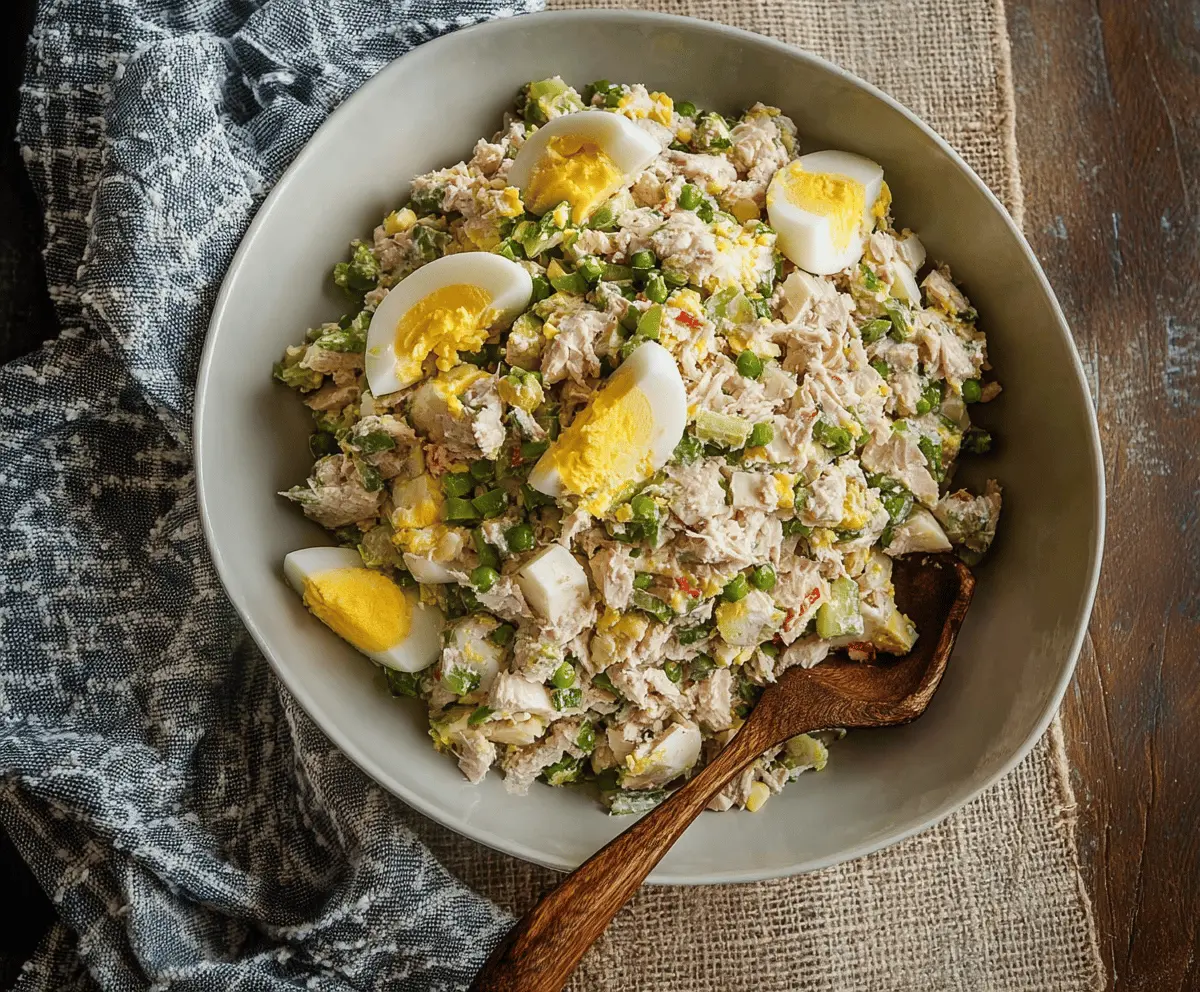 Easy Tuna Salad with Chopped Eggs Recipe