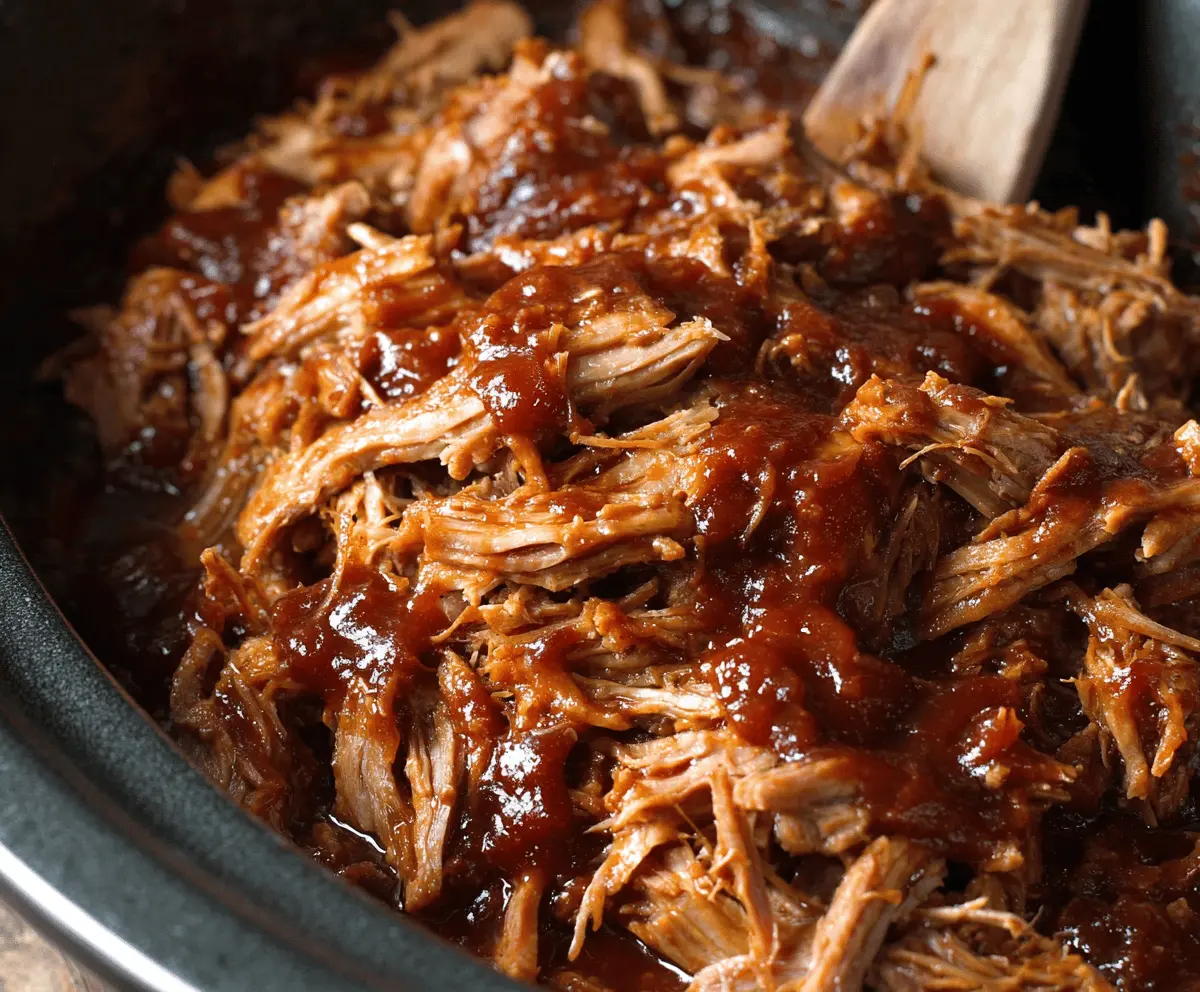 Easy Crockpot BBQ Pulled Pork Recipe