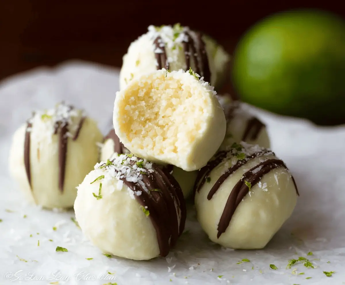 Creamy Key Lime Truffles