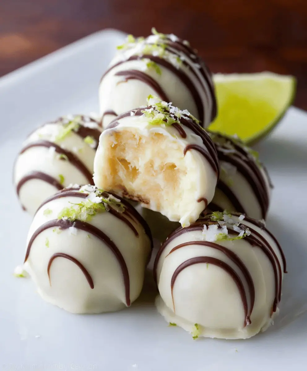 Creamy Key Lime Truffles Recipe