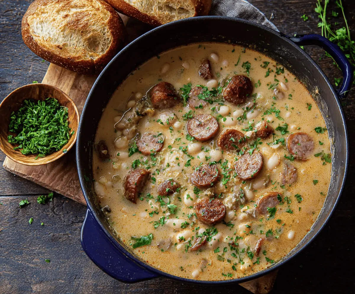 Creamy Sausage and Bean Soup Recipe