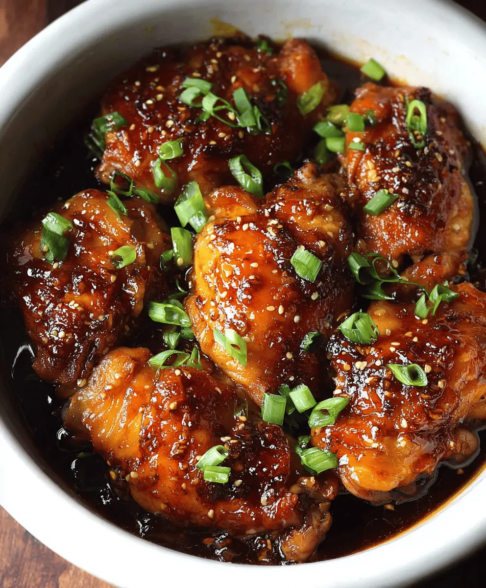 Easy Crockpot Honey Garlic Chicken Thighs Recipe