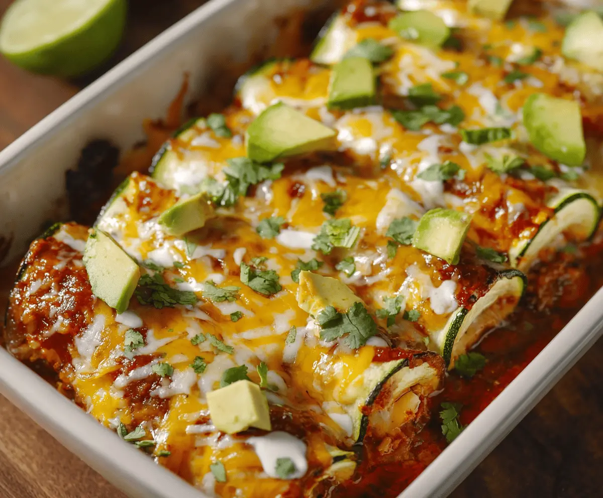 Easy Zucchini Enchiladas Loaded with Flavor