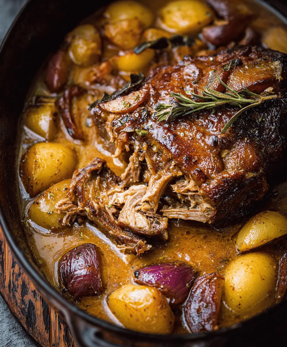 Tender Apple Cider Braised Pork Shoulder Recipe