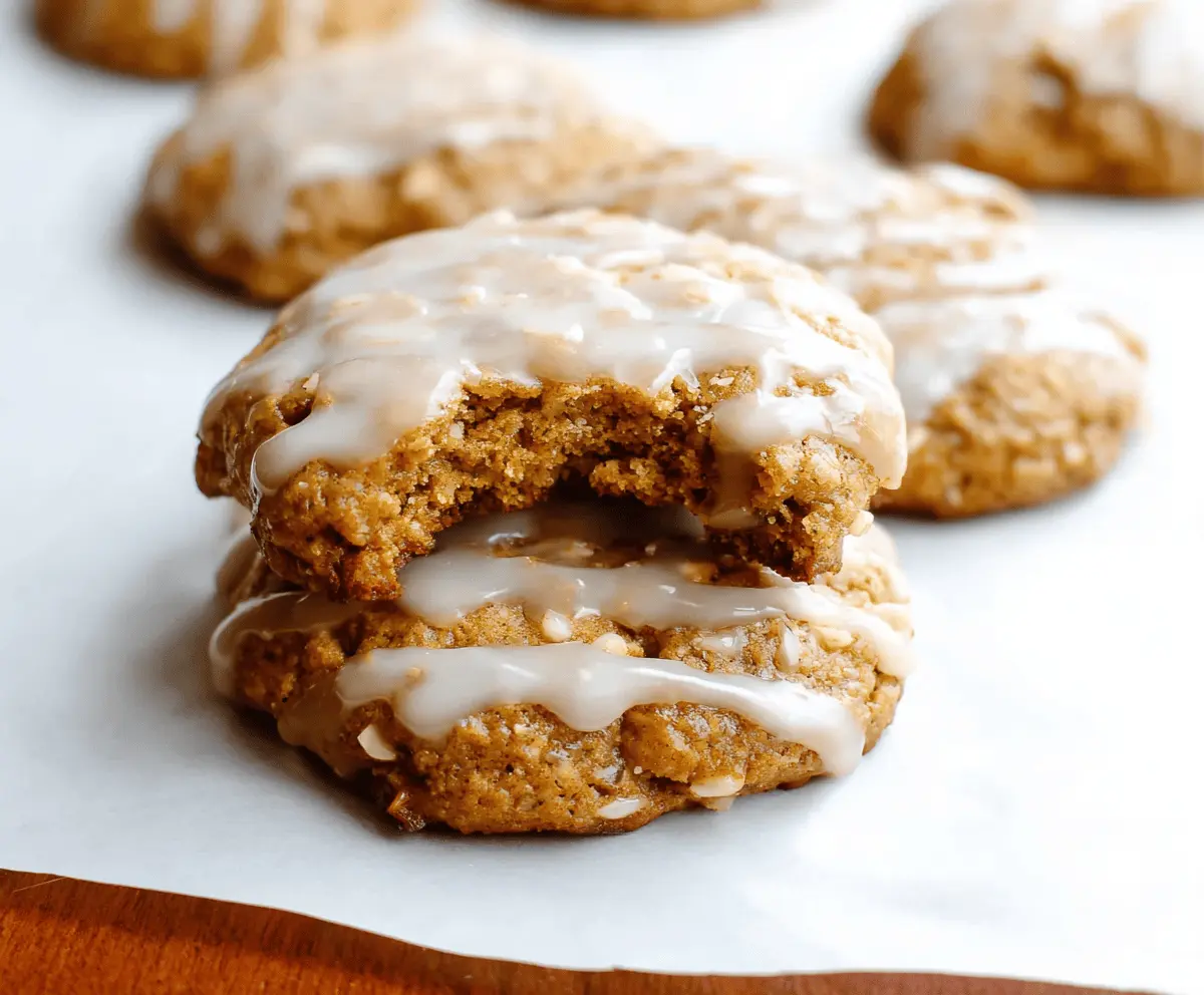 Easy Gluten Free Pumpkin Cookies with Sweet Glaze