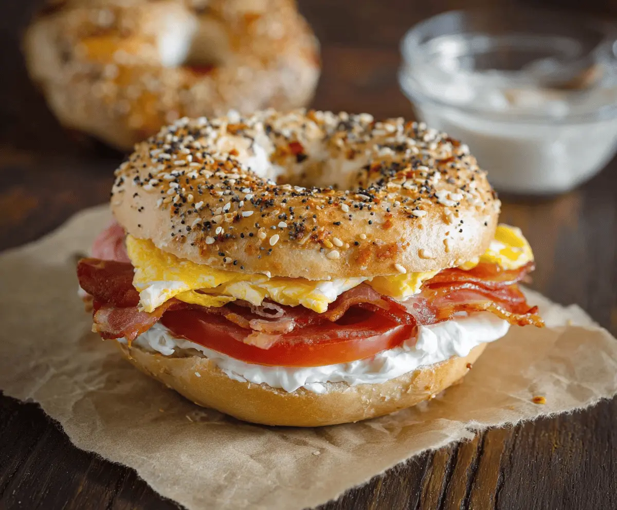 Bagel sandwich
