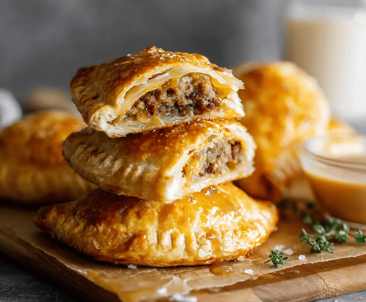 Breakfast Hand Pies with Maple Sausage