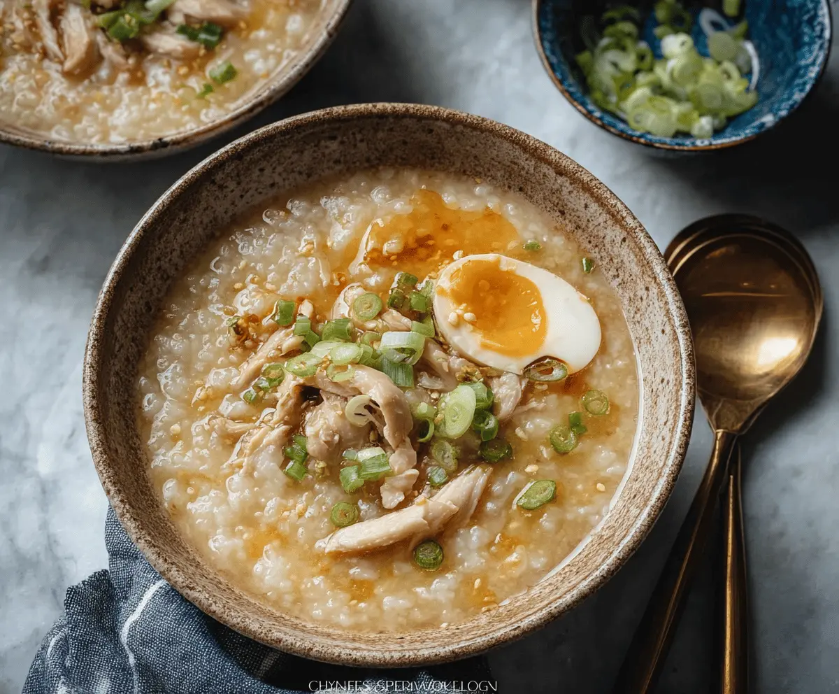 Chicken Congee (Instant Pot Version Included)