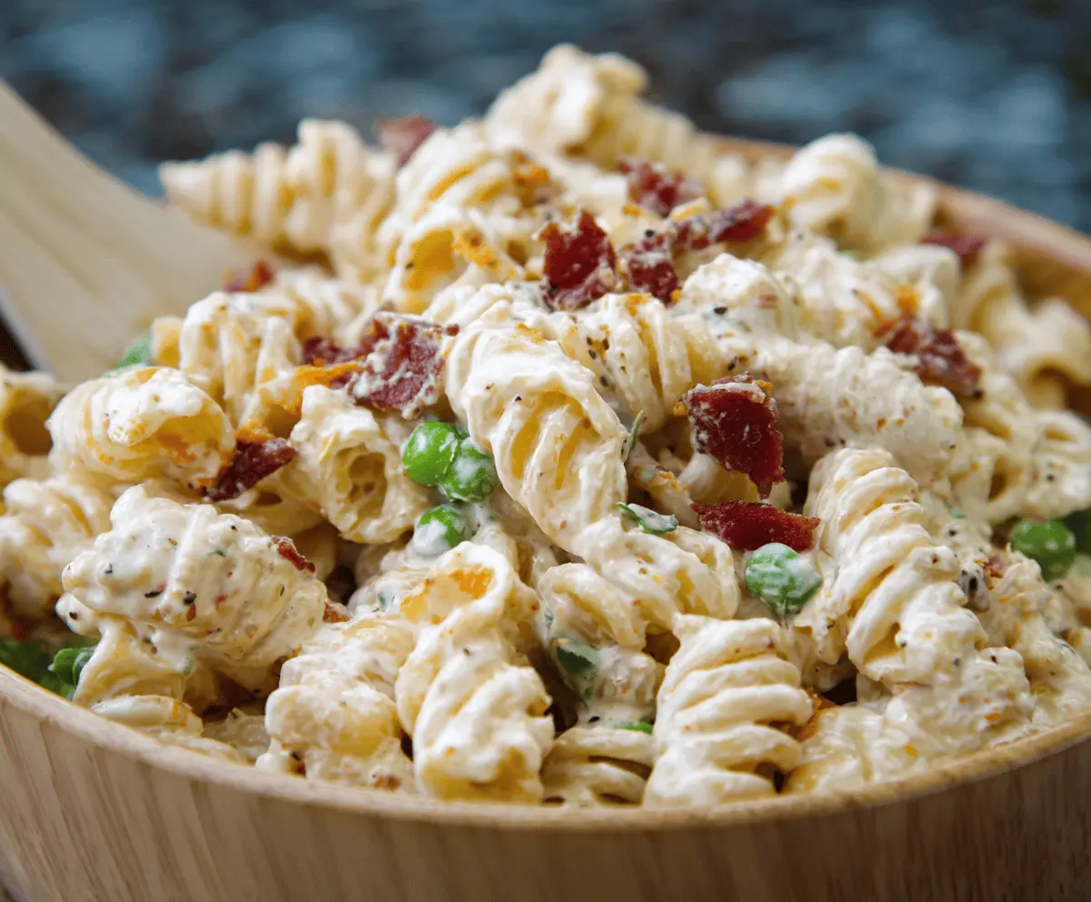 Creamy Bacon Ranch Pasta Salad Delight