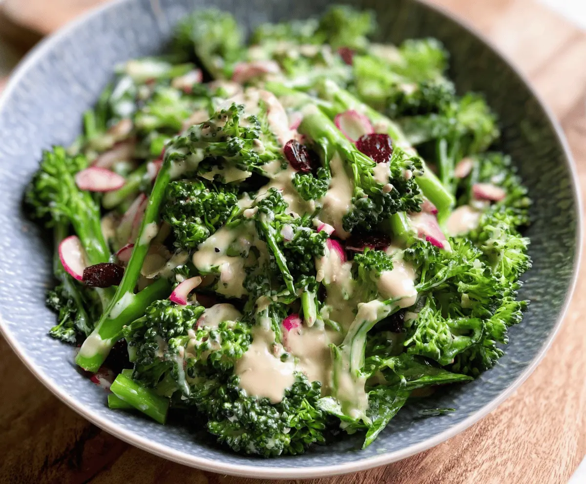 Creamy Tahini Broccolini Salad