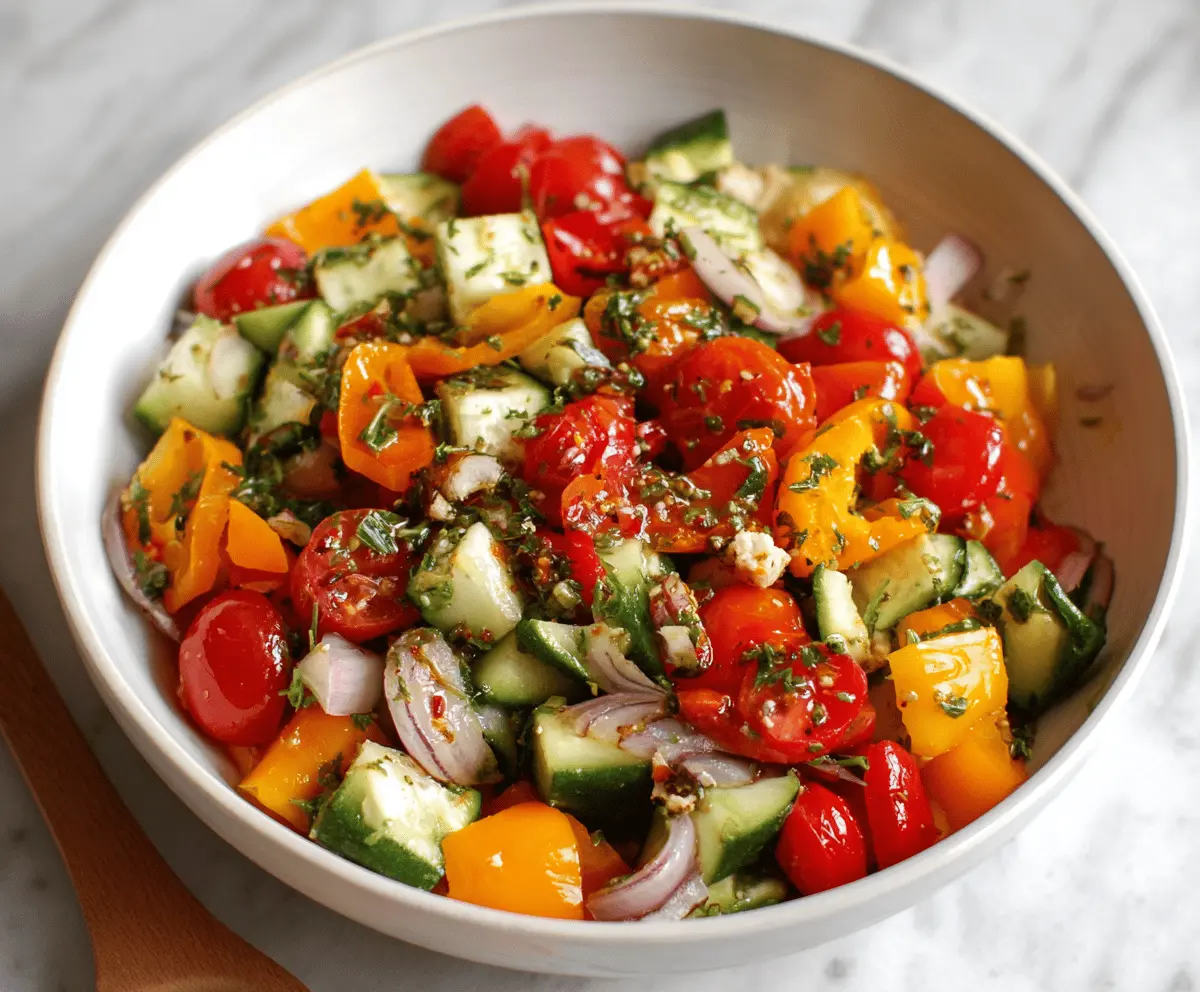 Marinated Vegetable Salad Recipe with Fresh Herbs
