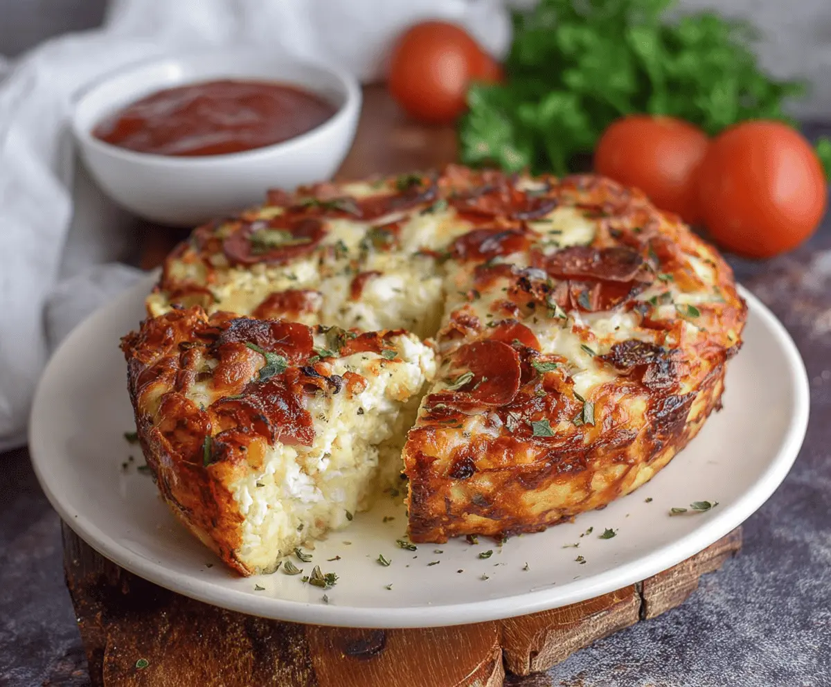 Pizza Style Cottage Cheese Bake