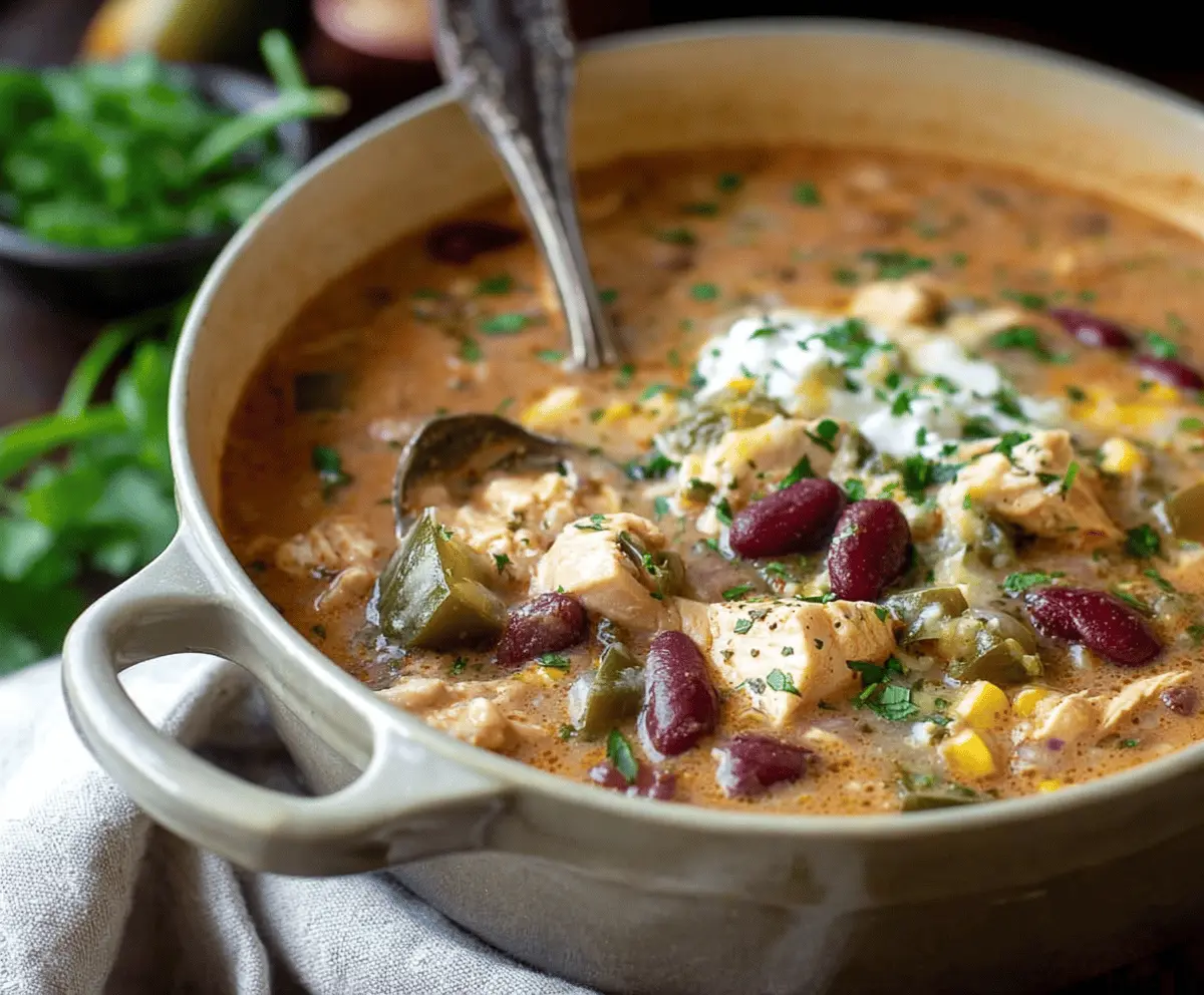 Poblano Chicken Chili