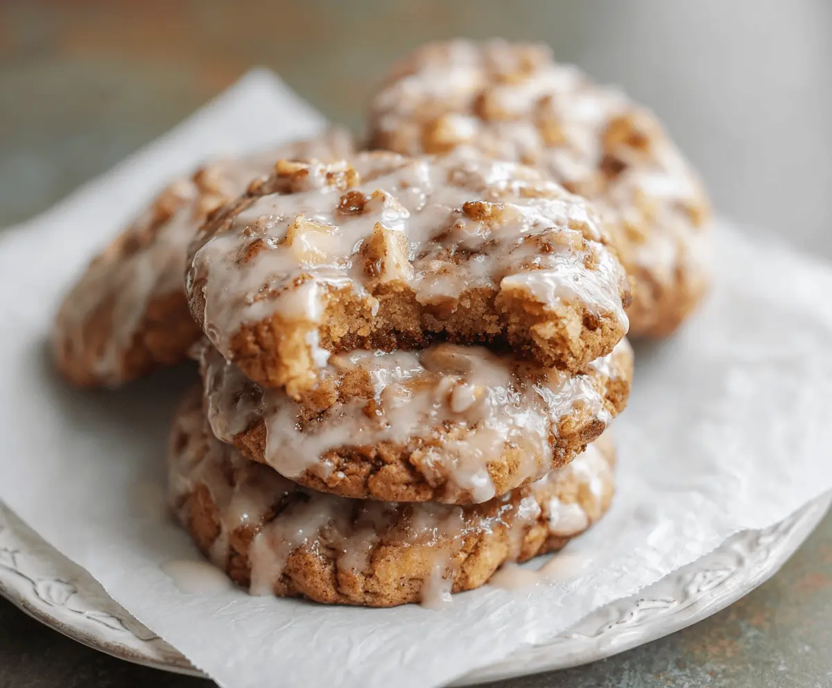 Apple Fritter Cookies