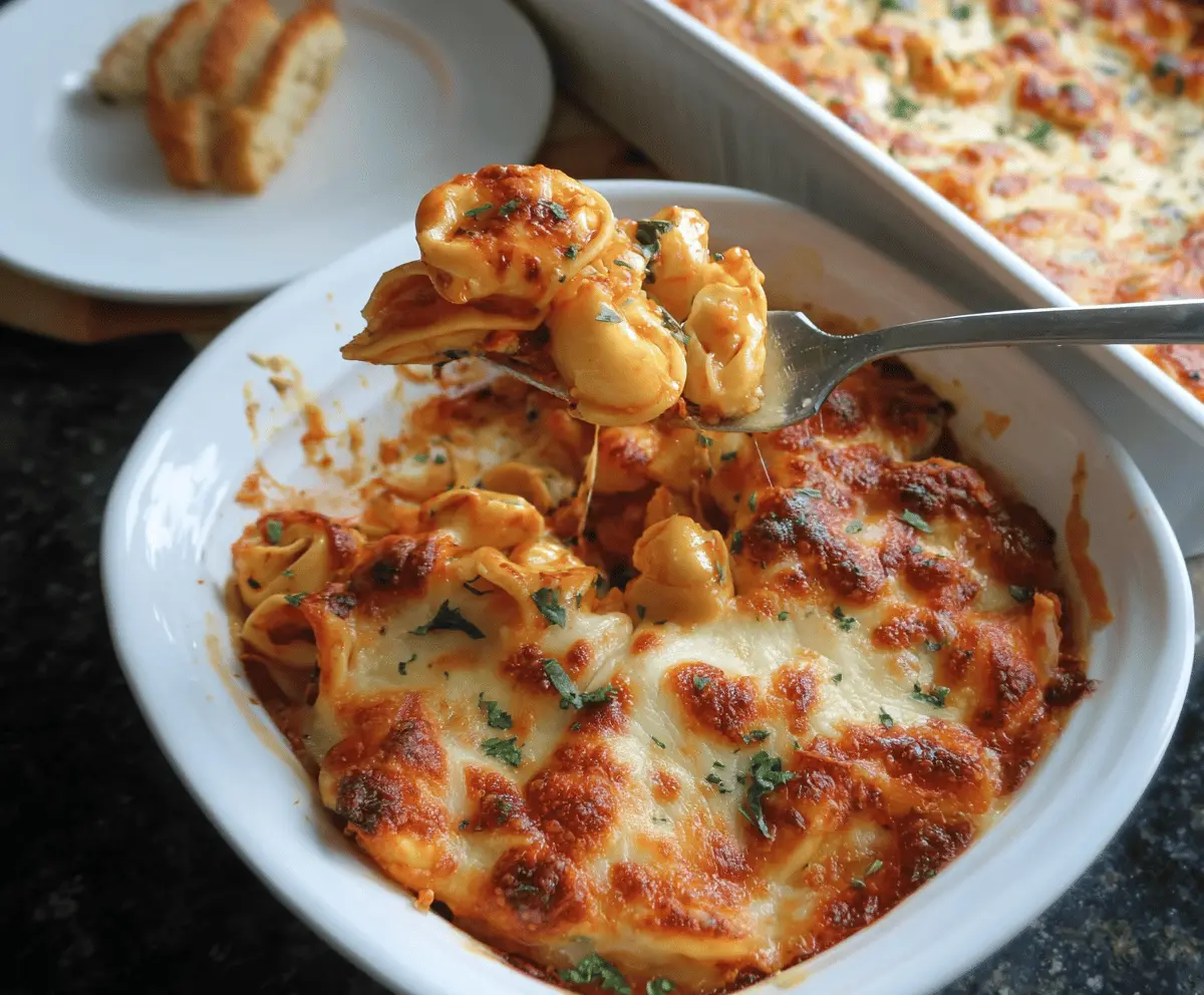 Cheesy Baked Tortellini