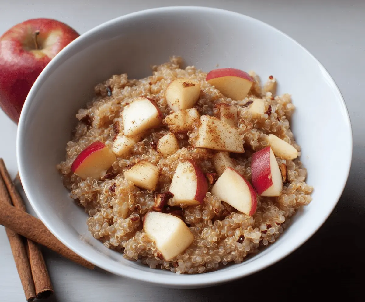 Cinnamon Apple Quinoa Breakfast