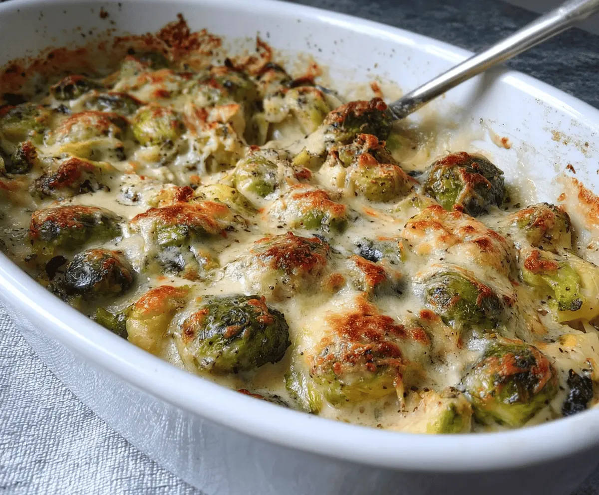 Creamy Baked Brussels Sprouts