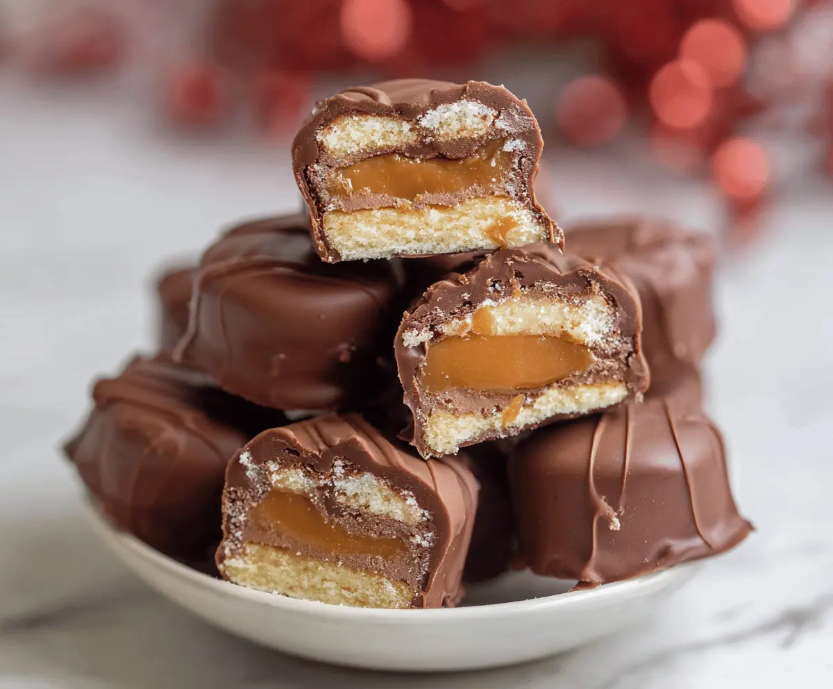 Easy Homemade Twix Bites