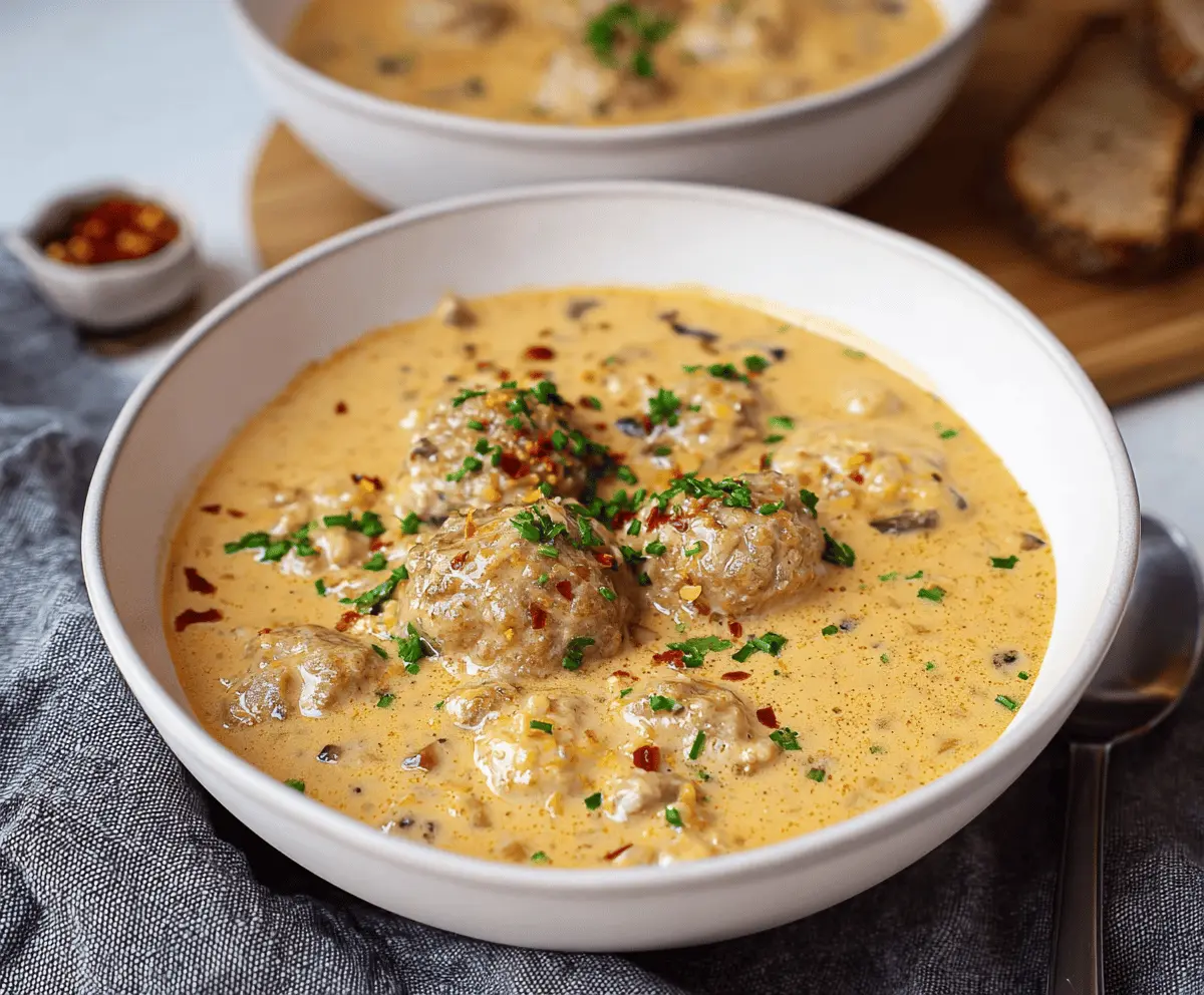 Hearty Swedish Meatball Soup