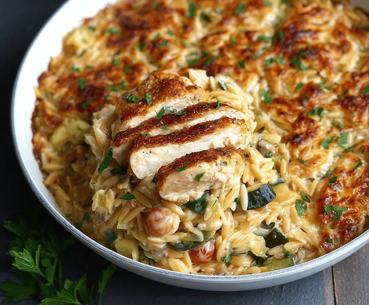 Monterey Chicken One Pan Orzo