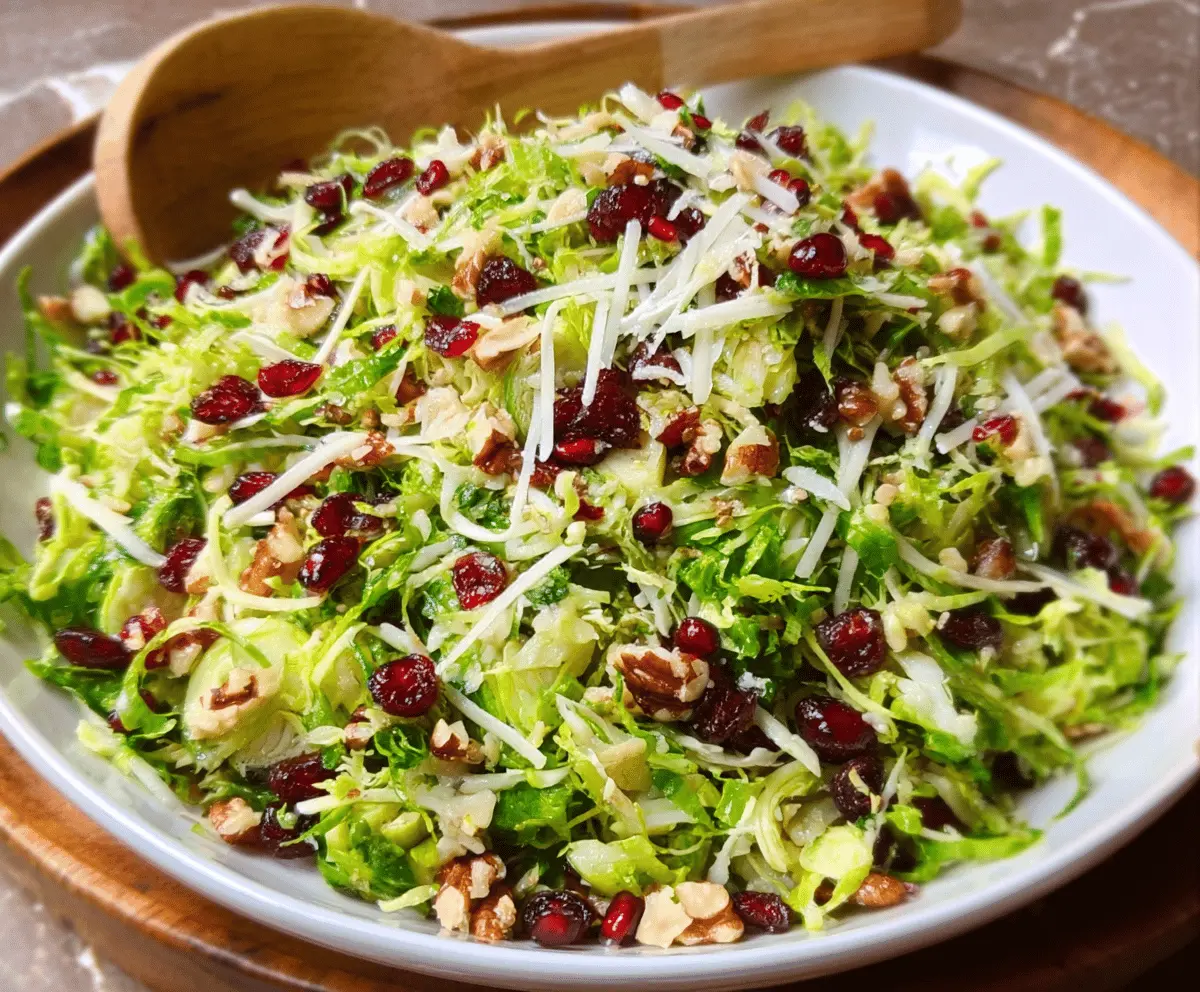 Shaved Brussels Sprouts Salad