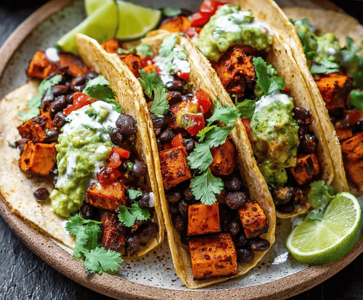 Sweet Potato & Black Bean Tacos