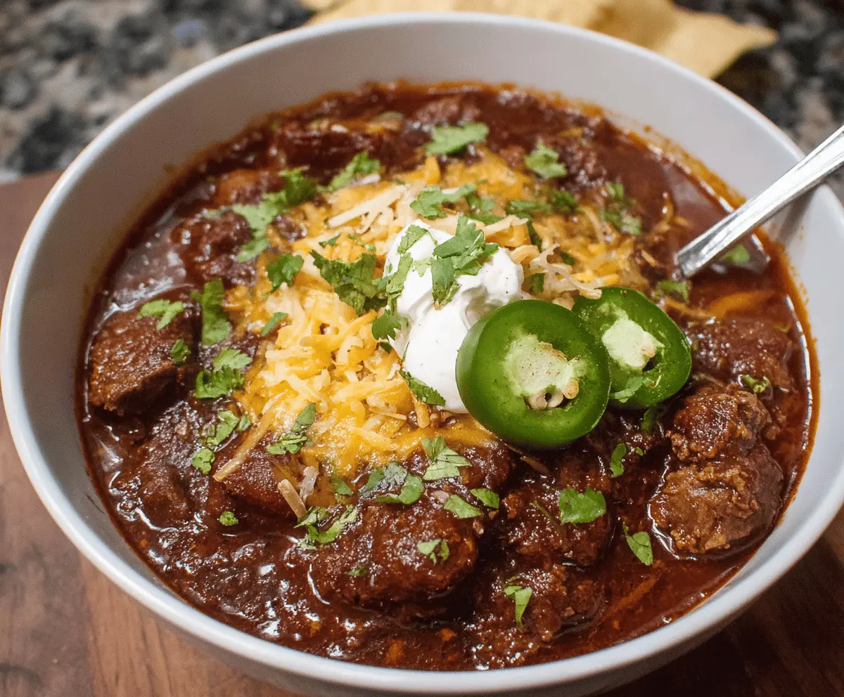 Texas Style No Bean Chili