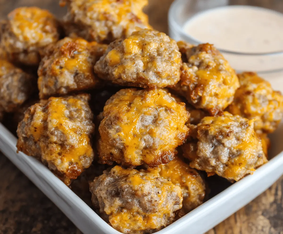  Bisquick Sausage Balls (3 Ingredients!)