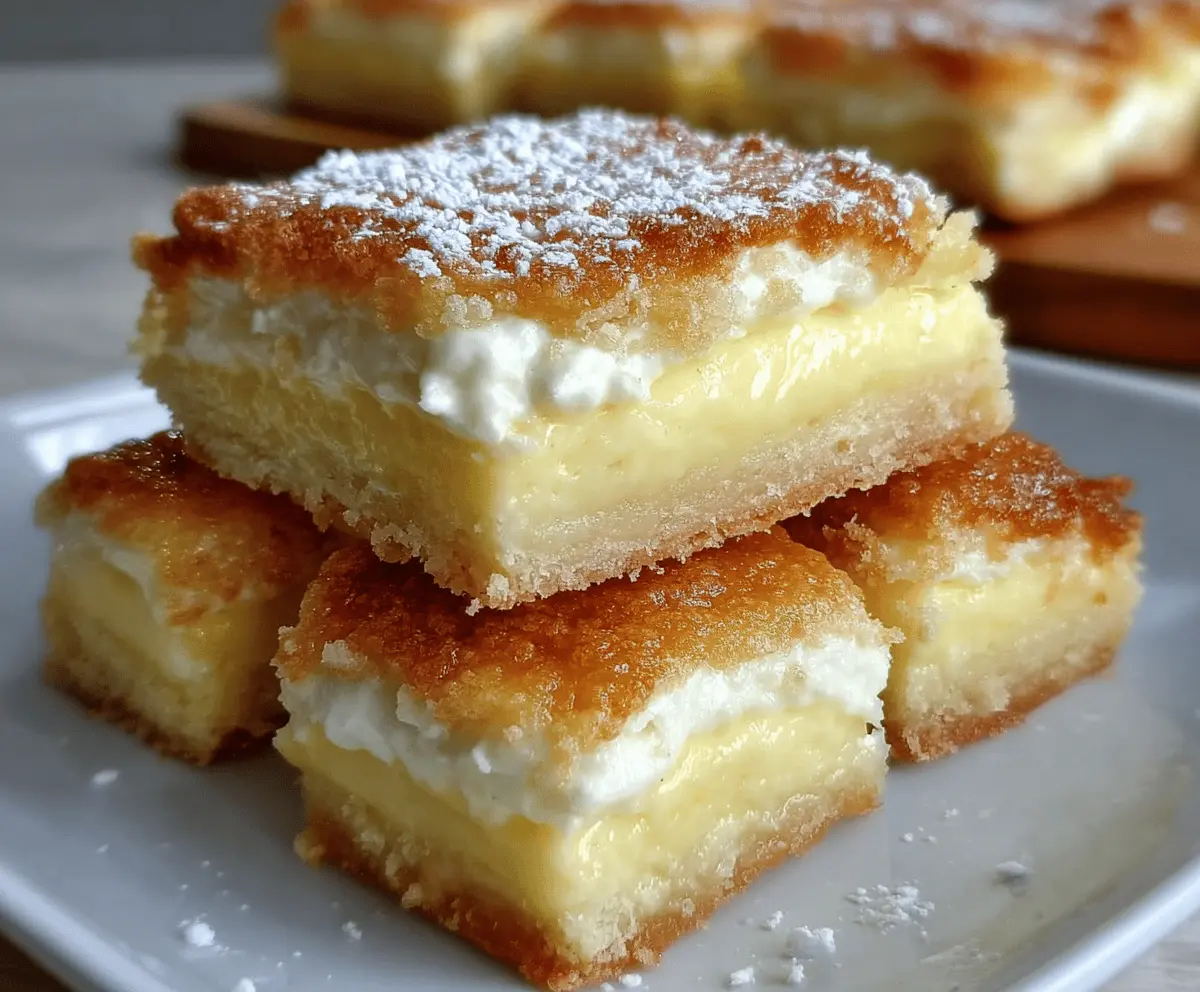 Cream Cheese Custard Bars