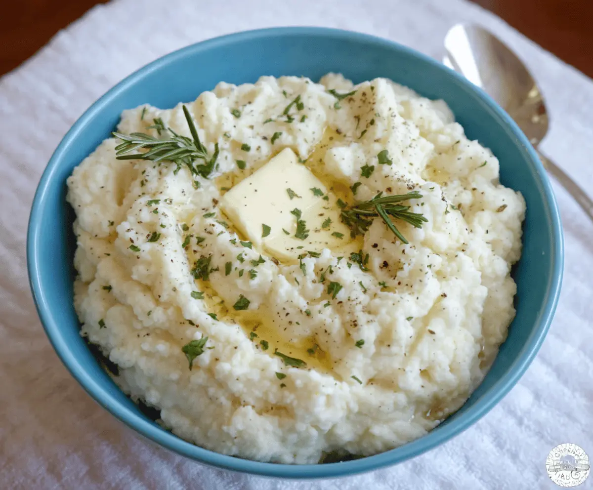 Creamy Mashed Cauliflower Recipe
