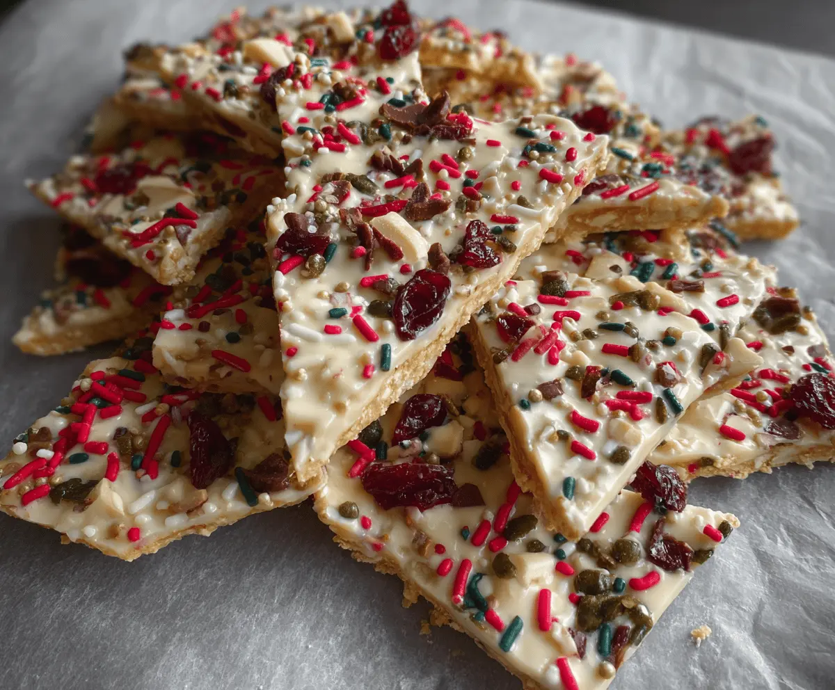 Crispy Protein Christmas Bark