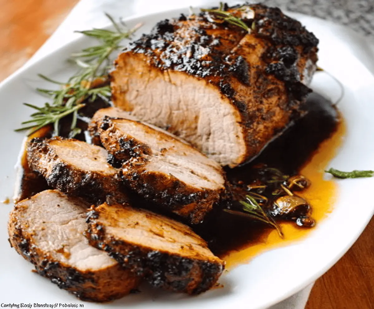 Crock Pot Garlic Balsamic Pork Loin Recipe
