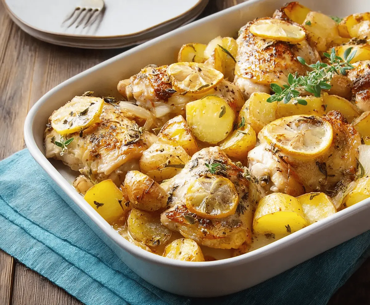 Greek Lemon Chicken and Potatoes