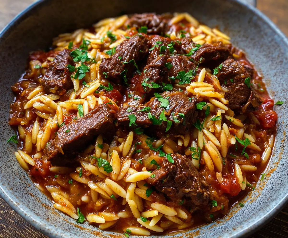 Beef Giouvetsi with Orzo