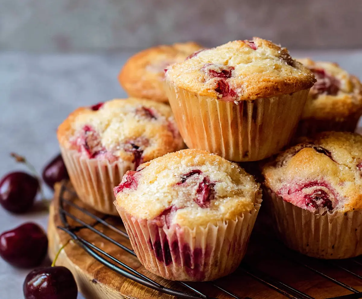 Cherry Muffins (Fresh and Easy)