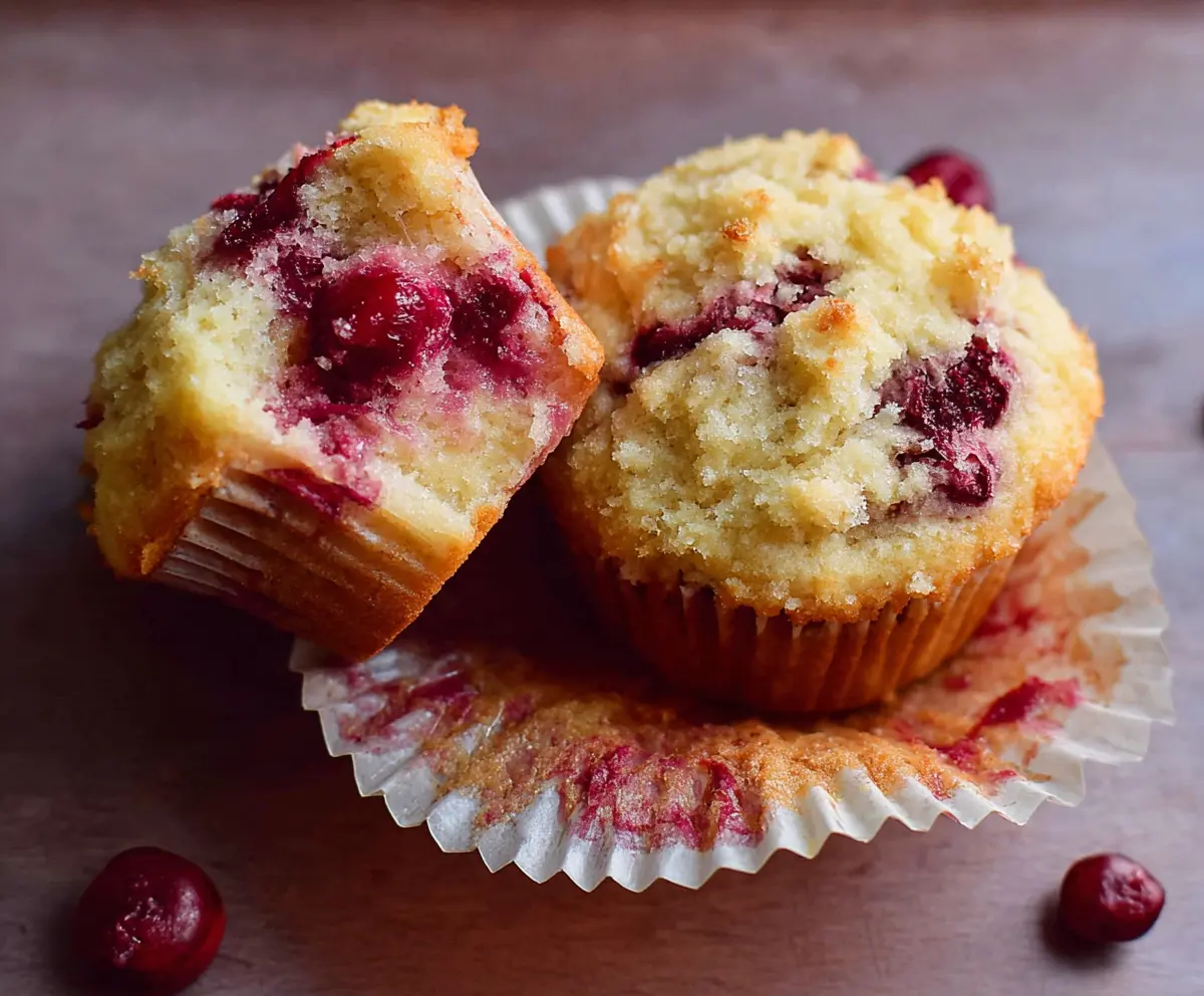 Fresh cherry muffins fresh out of the oven, perfect for breakfast or snacks.