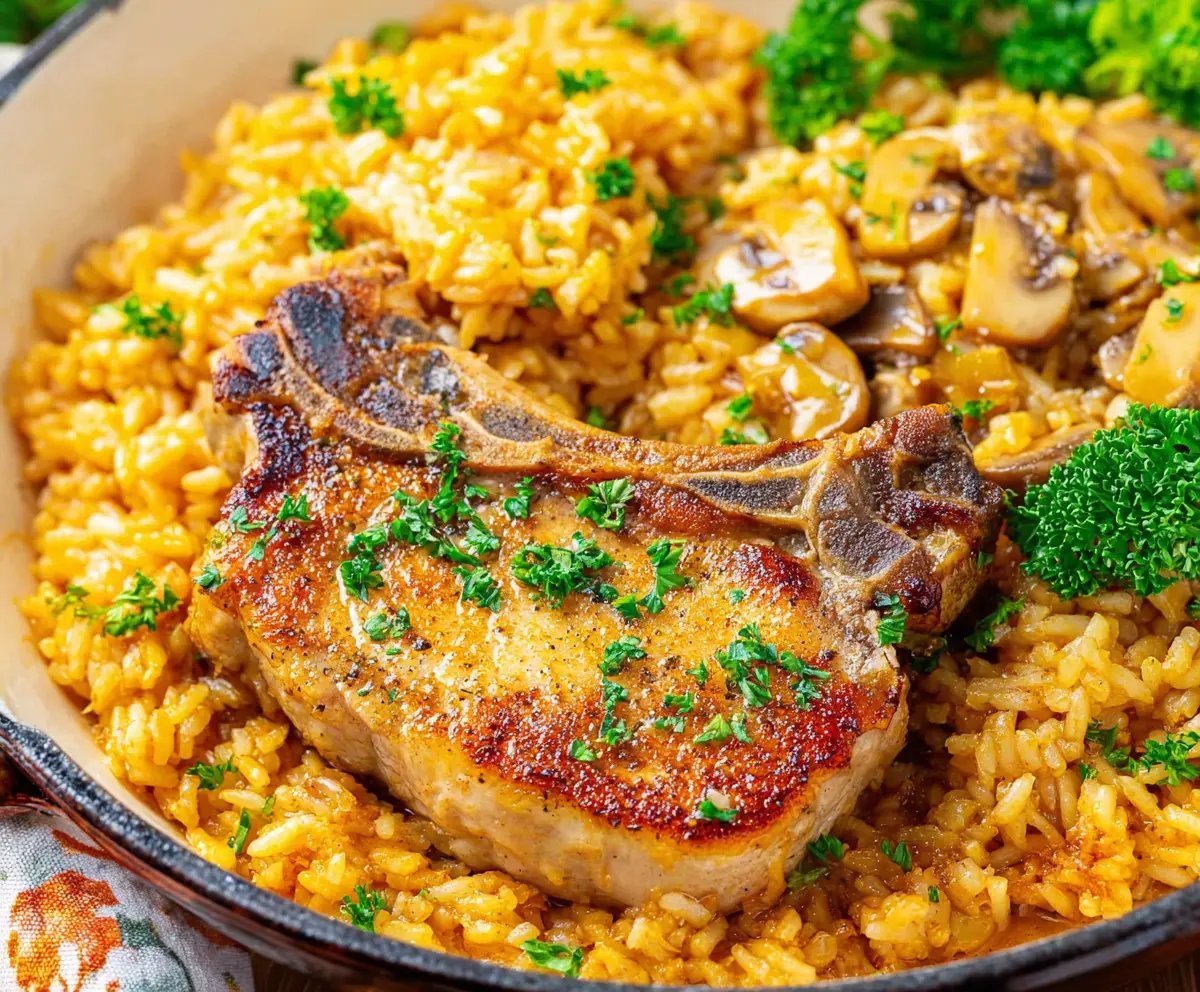 Delicious Pork Chops & Rice Casserole