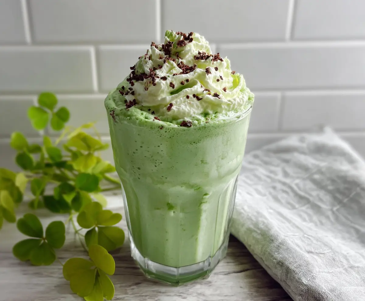 High Protein Shamrock Shake